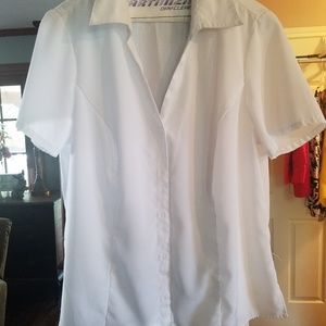 Dressy short sleeved blouse